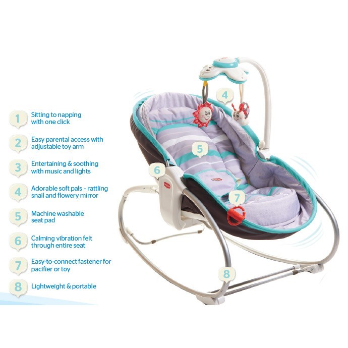 Early Bird Special - TinyLove 3 in 1 Rocker Napper Luxe. NB to 18KG!