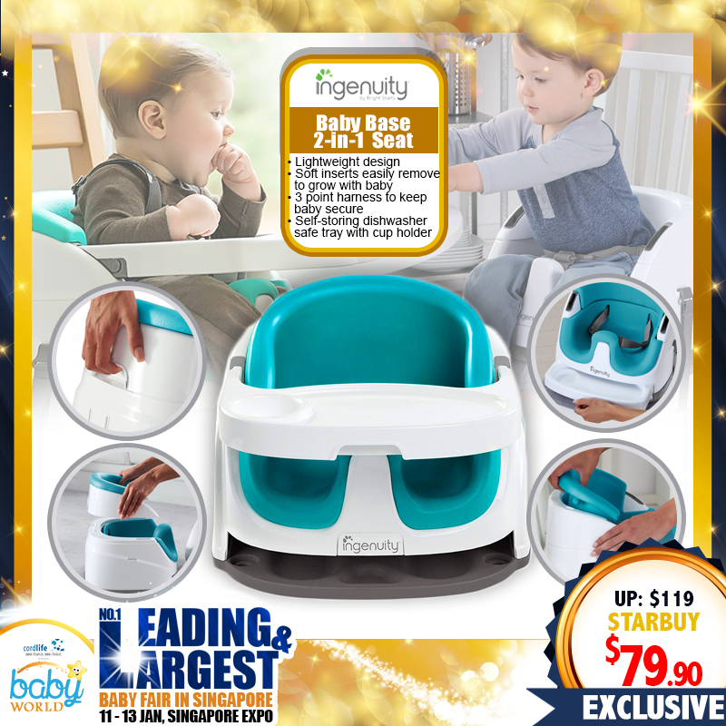 Ingenuity Baby Base 2-in-1 Booster Seat 